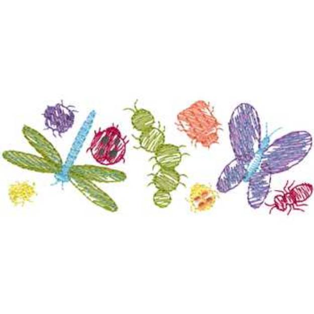 Picture of Spring Border Machine Embroidery Design