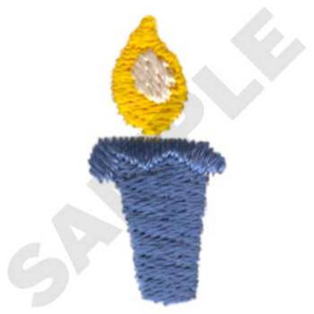 Picture of Candle Accent Machine Embroidery Design