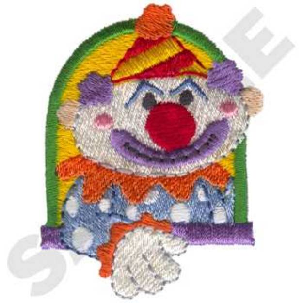 Picture of Clown Conductor Accent Machine Embroidery Design