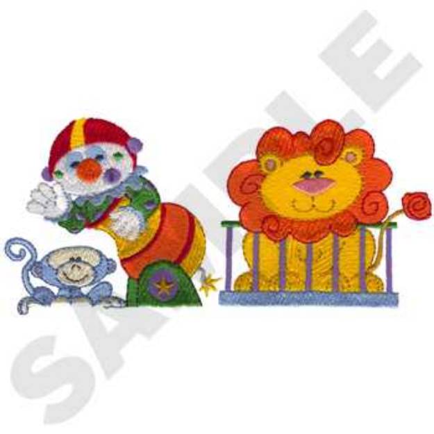 Picture of Circus Accent Machine Embroidery Design