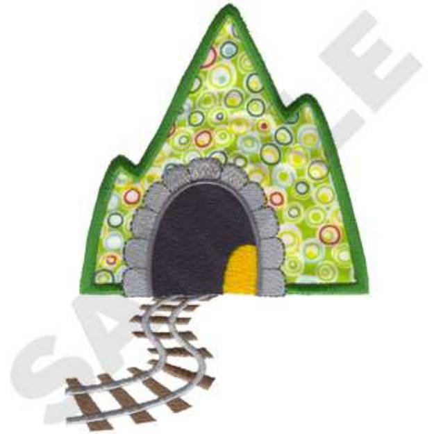 Picture of Mountain Tunnel Applique Machine Embroidery Design