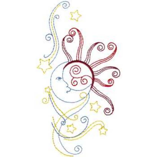 Picture of Celestial Machine Embroidery Design