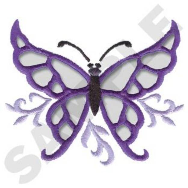 Picture of Fancy Butterfly Machine Embroidery Design
