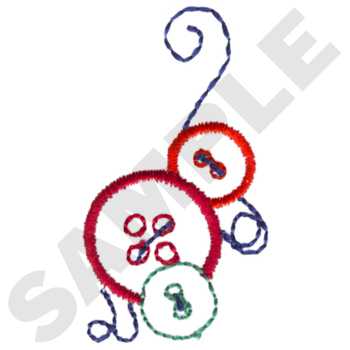 Thread and Buttons Machine Embroidery Design