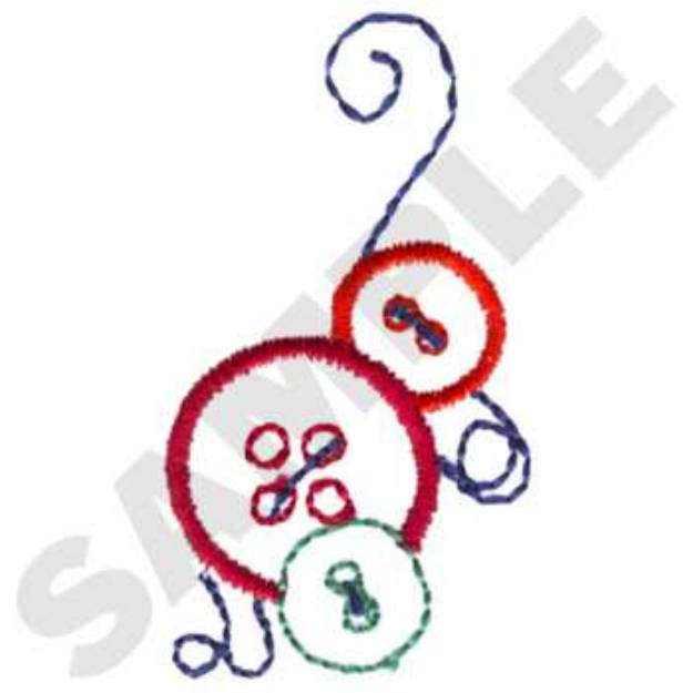 Picture of Thread and Buttons Machine Embroidery Design