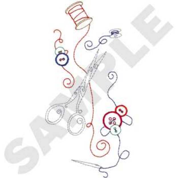 Picture of Sewing Notions Machine Embroidery Design