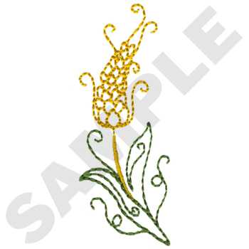 Wheat Accent Machine Embroidery Design
