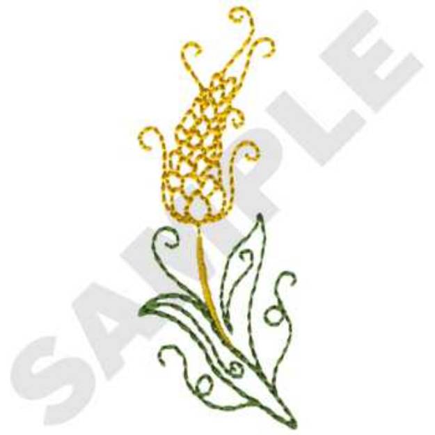 Picture of Wheat Accent Machine Embroidery Design