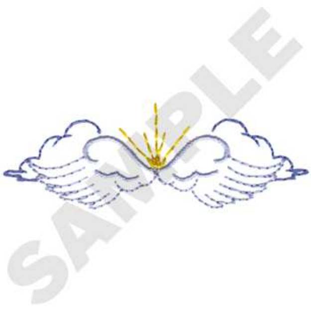 Picture of Angel Accent Machine Embroidery Design