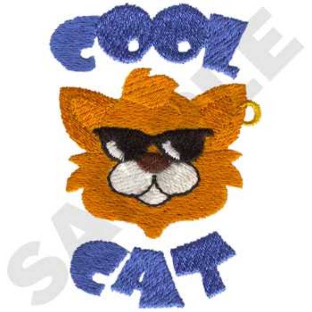 Picture of Cool Cat Machine Embroidery Design
