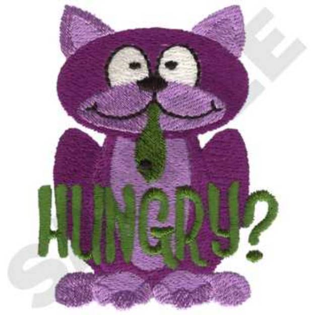 Picture of Hungry Cat Machine Embroidery Design