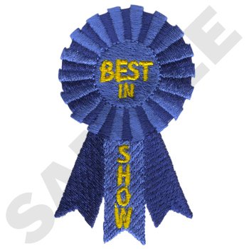 Best In Show Ribbon Machine Embroidery Design