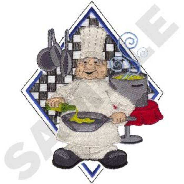 Picture of Kitchen Chef Machine Embroidery Design