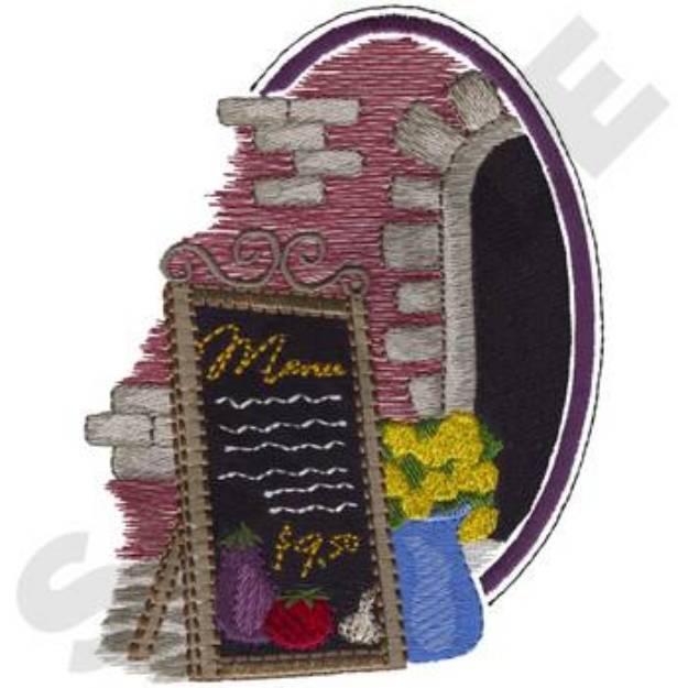 Picture of Menu Board Machine Embroidery Design