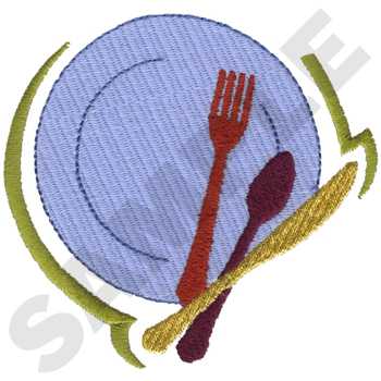 Place Setting Machine Embroidery Design