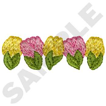 Tulip Border Machine Embroidery Design