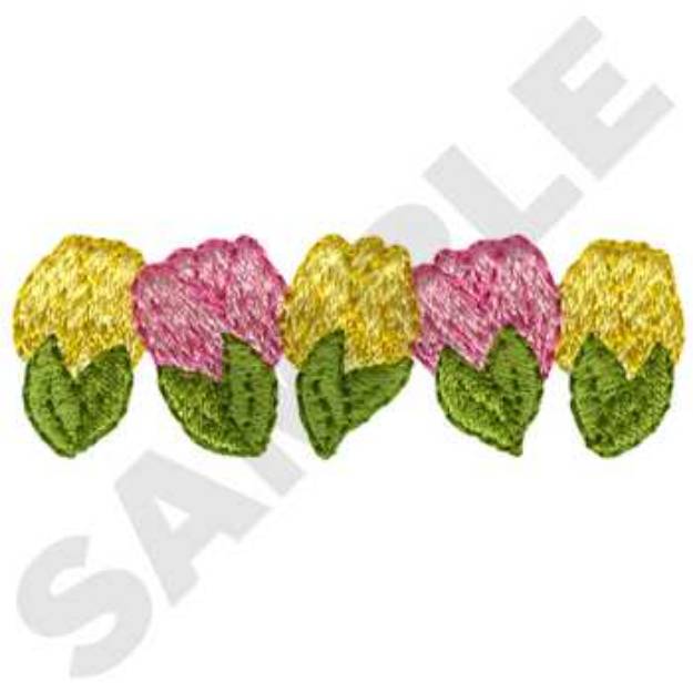 Picture of Tulip Border Machine Embroidery Design