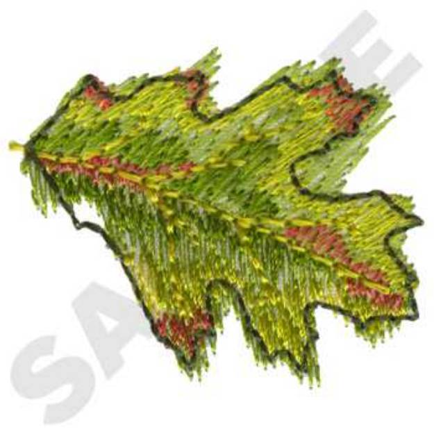 Picture of Oak Leaf Accent Machine Embroidery Design