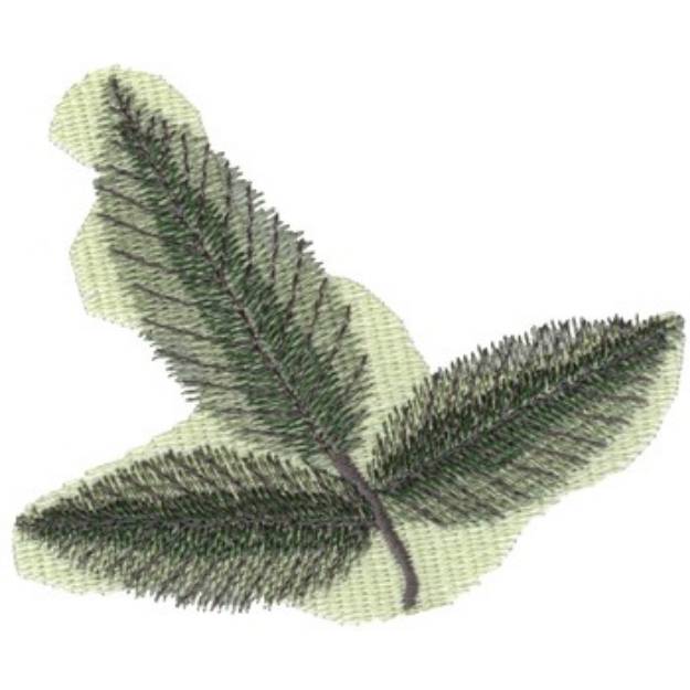 Picture of Elm Tree Leaves Machine Embroidery Design