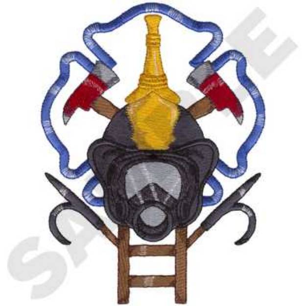 Picture of Fire Equipment Machine Embroidery Design