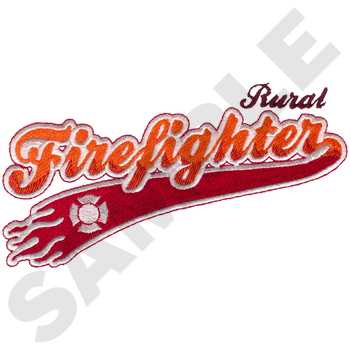 Rural Firefighter Machine Embroidery Design