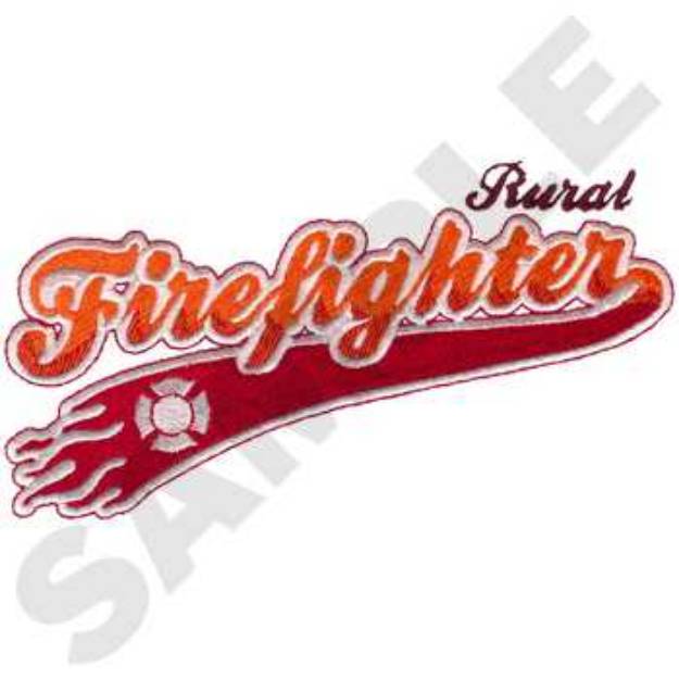 Picture of Rural Firefighter Machine Embroidery Design