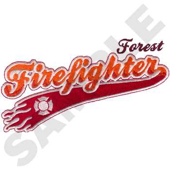 Forest Firefighter Machine Embroidery Design