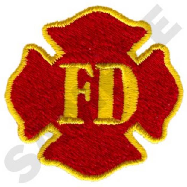 Picture of Fire Department Machine Embroidery Design