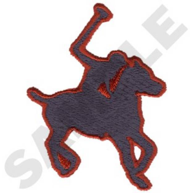 Picture of Polo Player Machine Embroidery Design