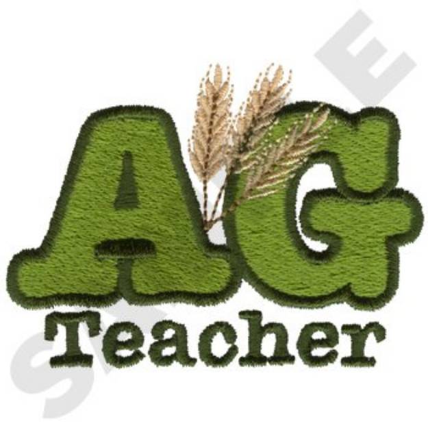 Picture of AG Teacher Machine Embroidery Design