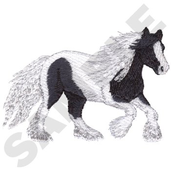 Gypsy Vanner Horse Machine Embroidery Design