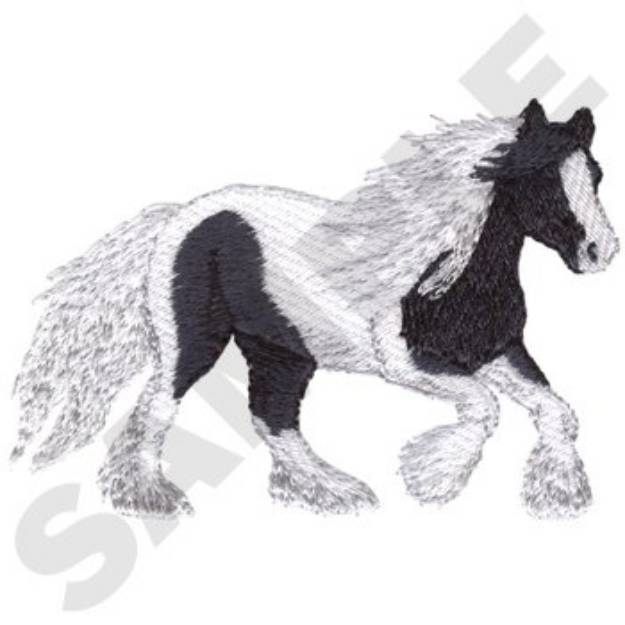 Picture of Gypsy Vanner Horse Machine Embroidery Design
