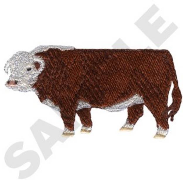 Picture of Miniature Hereford Machine Embroidery Design