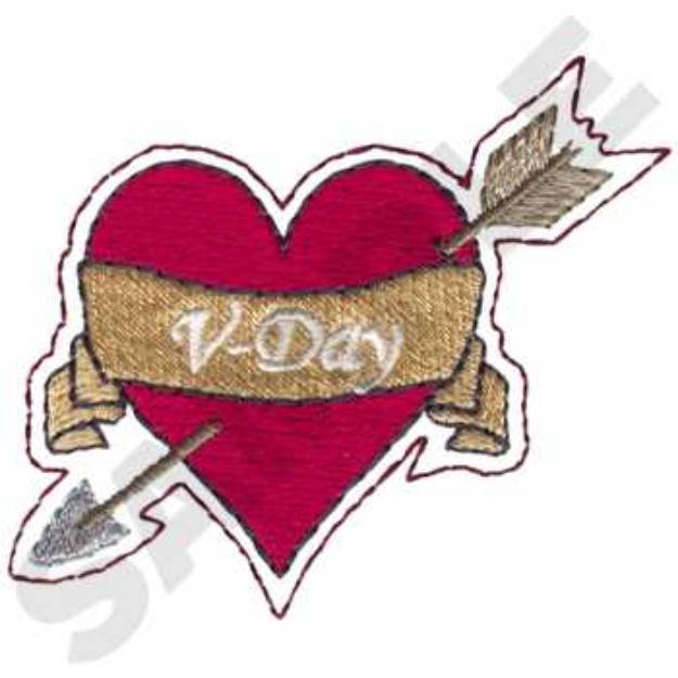 Picture of Valentine Machine Embroidery Design