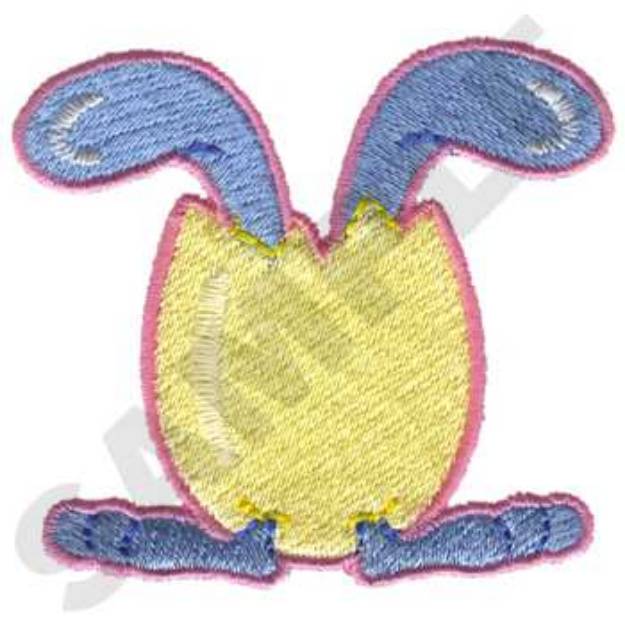 Picture of Easter Egg Bunny Machine Embroidery Design