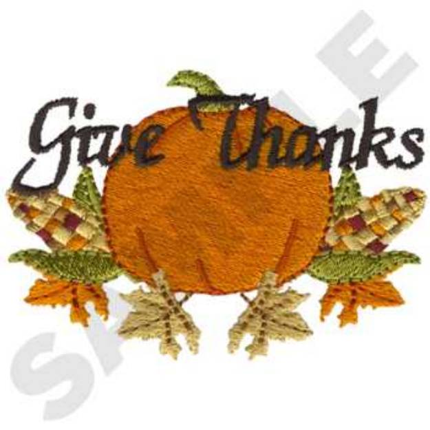 Picture of Thanksgiving Machine Embroidery Design
