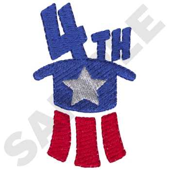 Fourth Of July Machine Embroidery Design