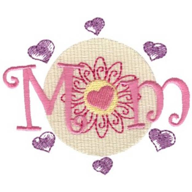 Picture of Embellished Mom Machine Embroidery Design
