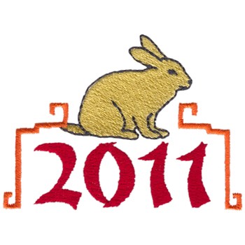 Year Of The Rabbit Machine Embroidery Design