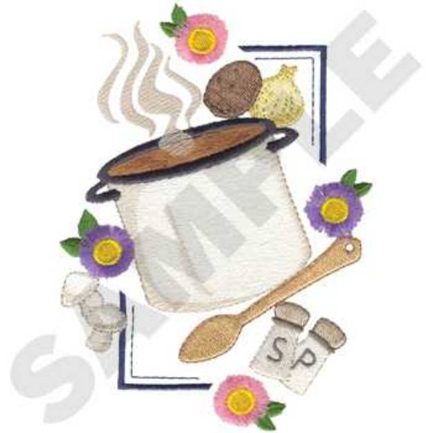 Picture of Fringe Soup Kettle Machine Embroidery Design