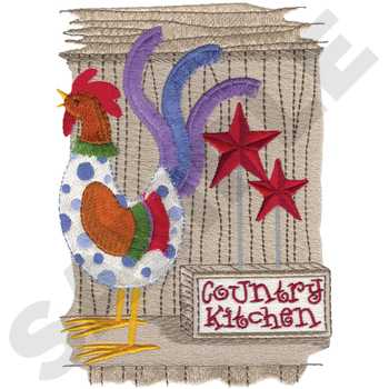 Fringe Country Kitchen Machine Embroidery Design