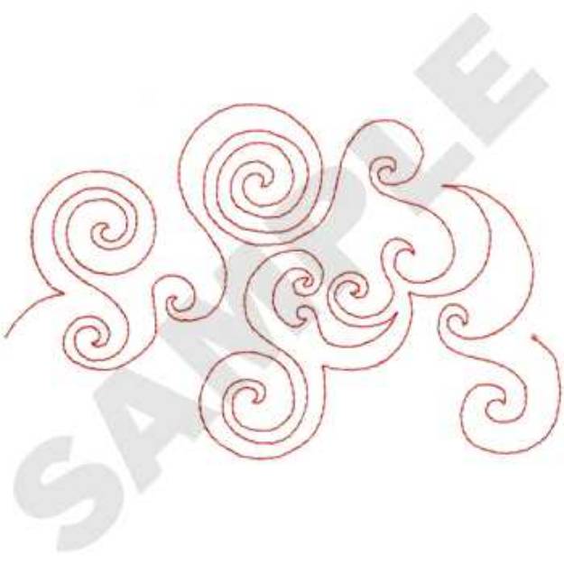 Picture of Swirl Pattern Machine Embroidery Design