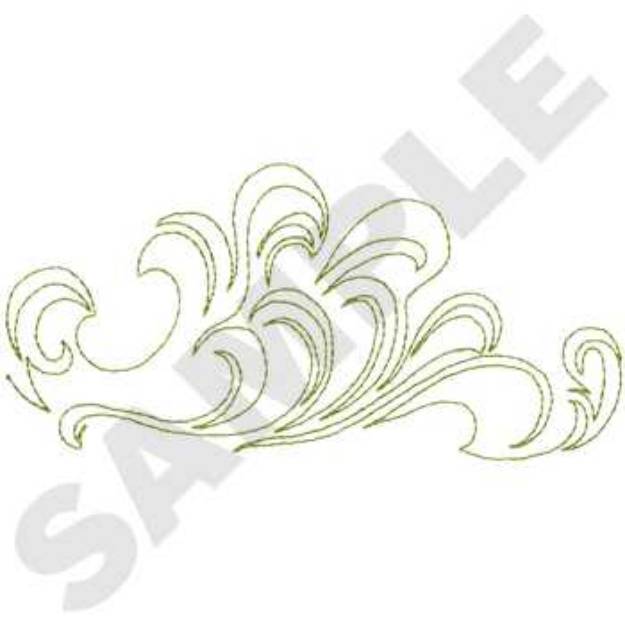 Picture of Crashing Wave Machine Embroidery Design