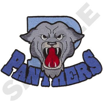 Panther Mascot Machine Embroidery Design