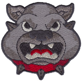 Bulldog Mascot Machine Embroidery Design