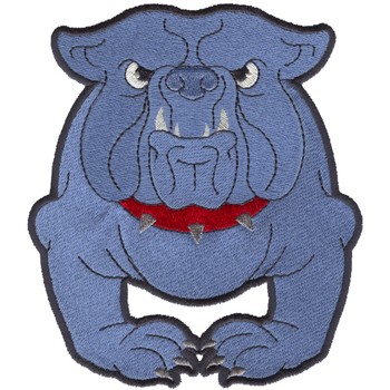 Bulldog Machine Embroidery Design