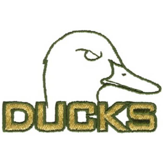 Picture of Duck Mascot Machine Embroidery Design