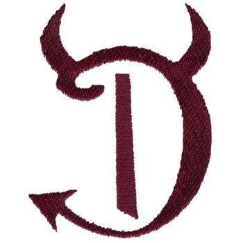 Demons Mascot Machine Embroidery Design