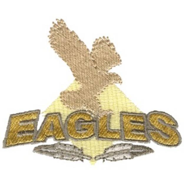 Picture of Eagle Mascot Machine Embroidery Design