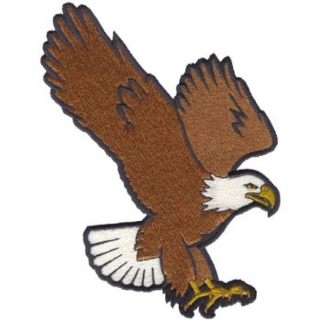 Picture of Flying Eagle Mascot Machine Embroidery Design